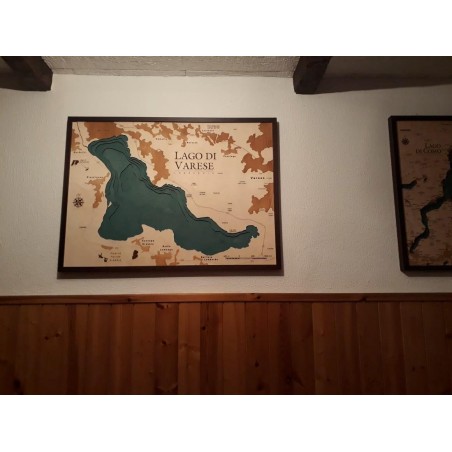 Lake Varese Map Chart