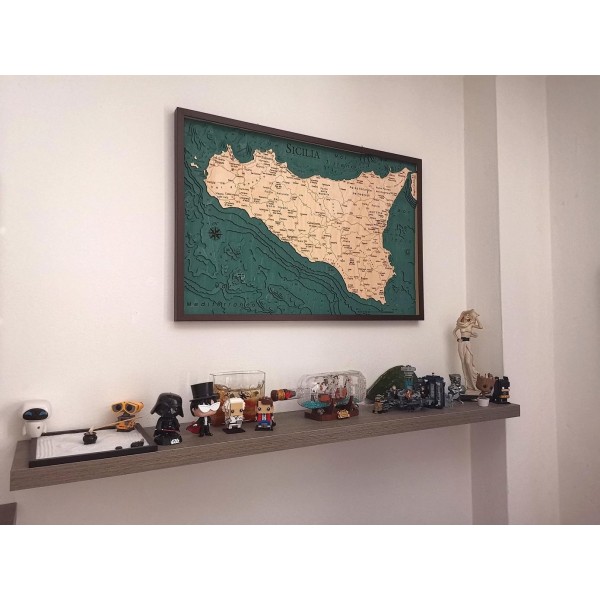Sicily Map Chart