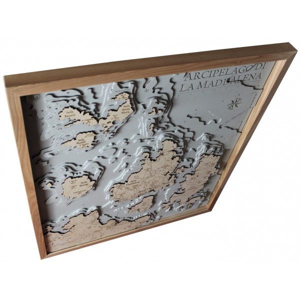 Mappa Arcipelago di la Maddalena Cartina
