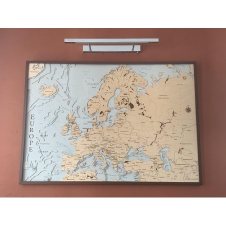 Europa Versione Inglese Cartina Europa Quadro