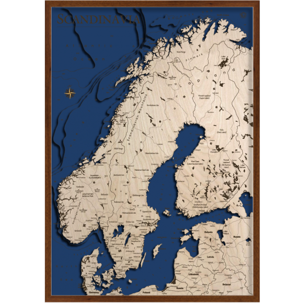 Mappa Scandinavia Cartina