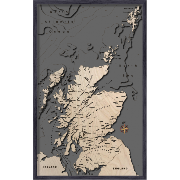 Mappa Scozia Cartina