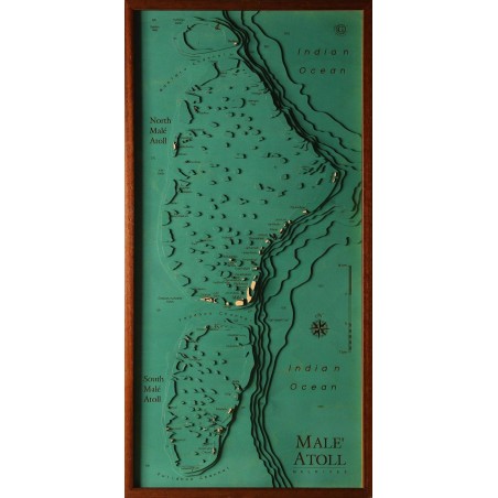 Malé Atoll (Maldives) Map Chart