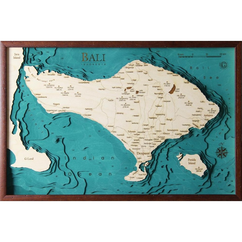 Mappa Bali Indonesia Cartina