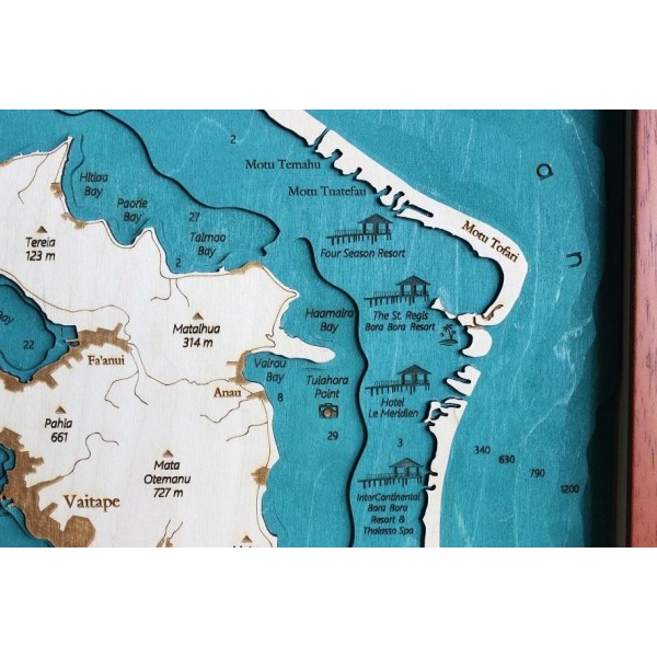 Mappa Bora Bora Cartina