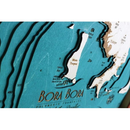 Bora Bora Map Chart