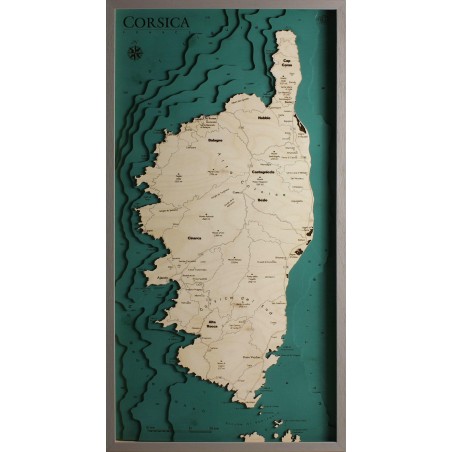 Corse Map Chart