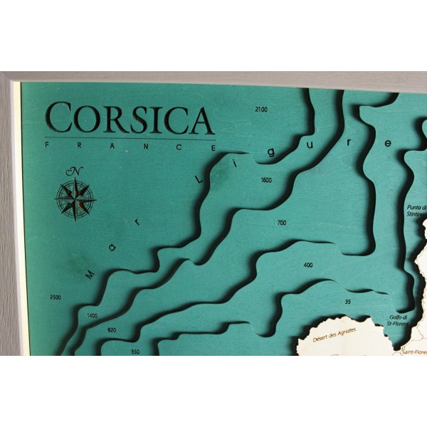 Corse Map Chart