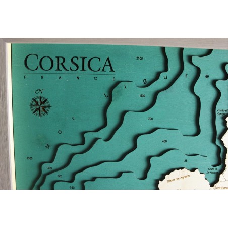 Corse Map Chart