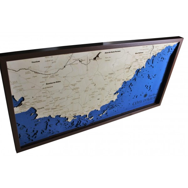 Côte d'Azur Map Chart