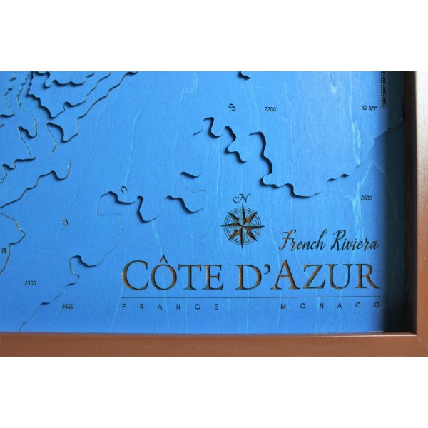 Côte d'Azur Map Chart