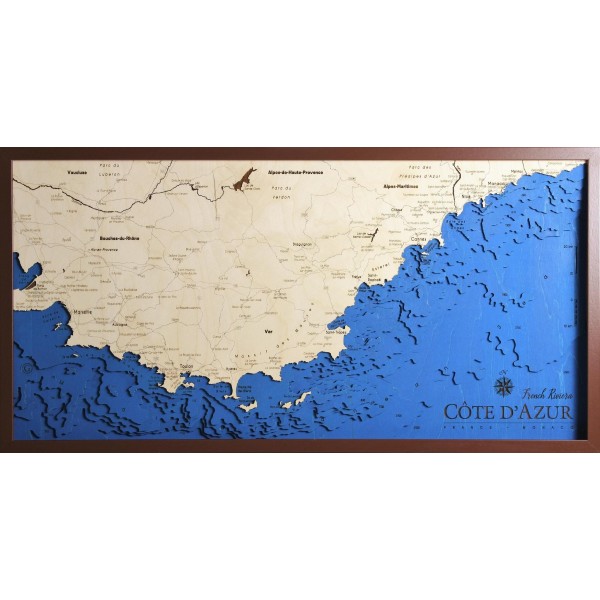 Côte d'Azur Map Chart