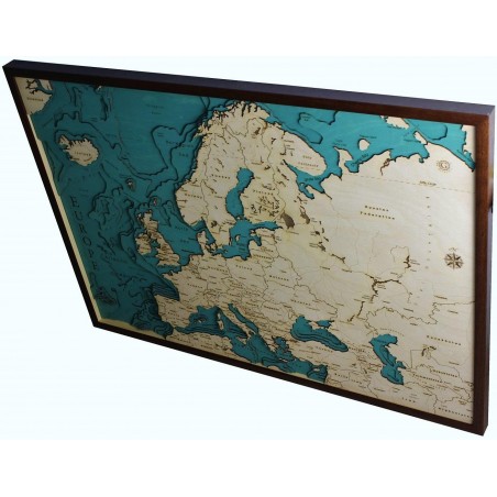 Europa Versione Inglese Cartina Europa Quadro