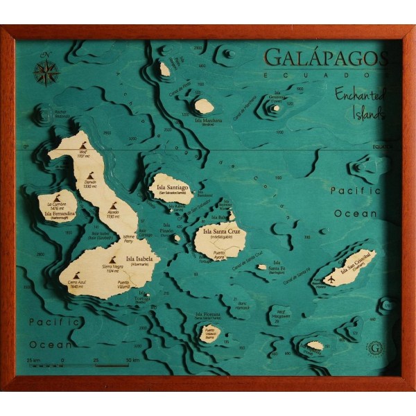 Galapagos Map Chart