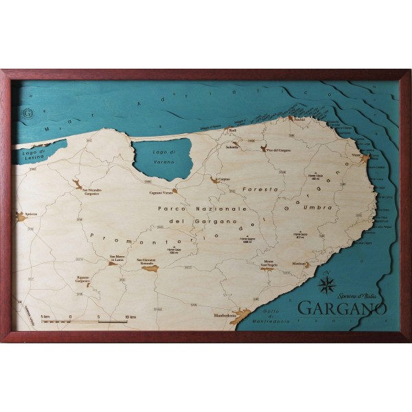 Mappa Gargano Cartina
