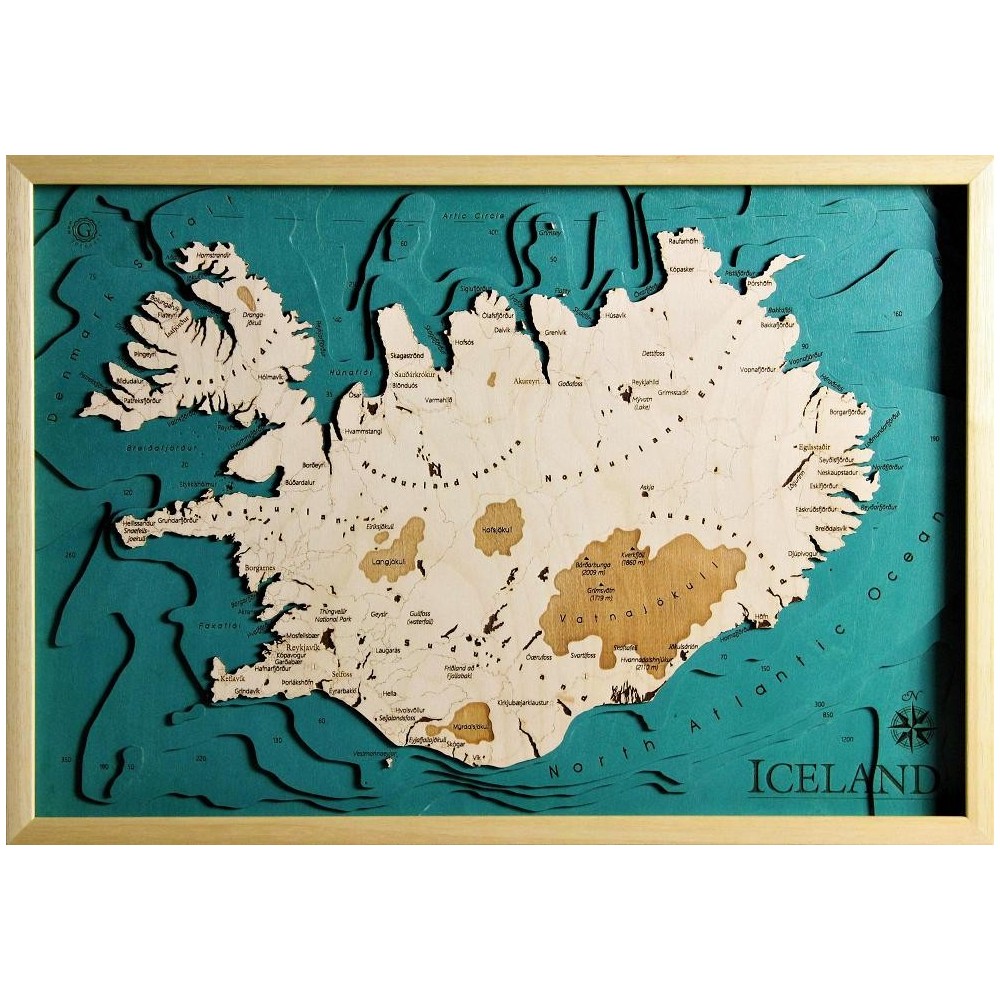 Iceland Map Chart