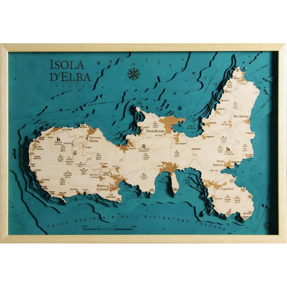 Mappa Isola d'Elba Cartina