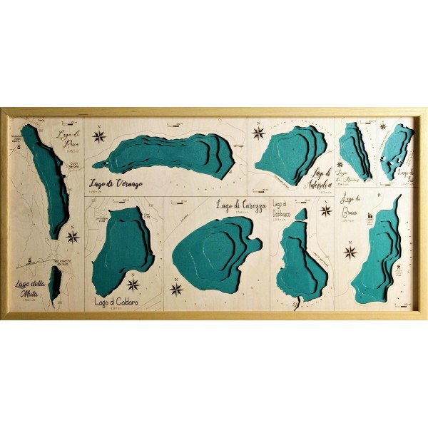 Lakes Alto Adige Map Chart