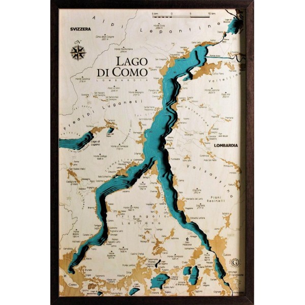 Mappa Lago di Como Cartina