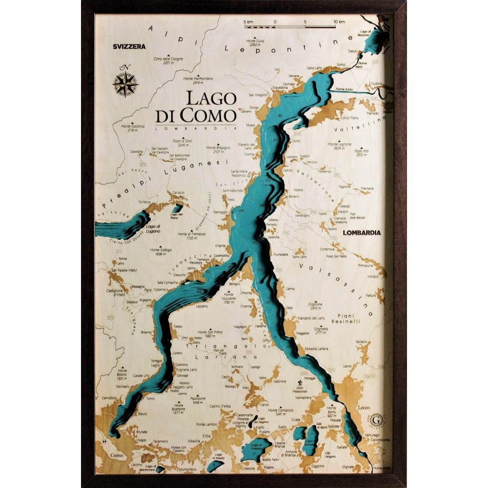 Mappa Lago di Como