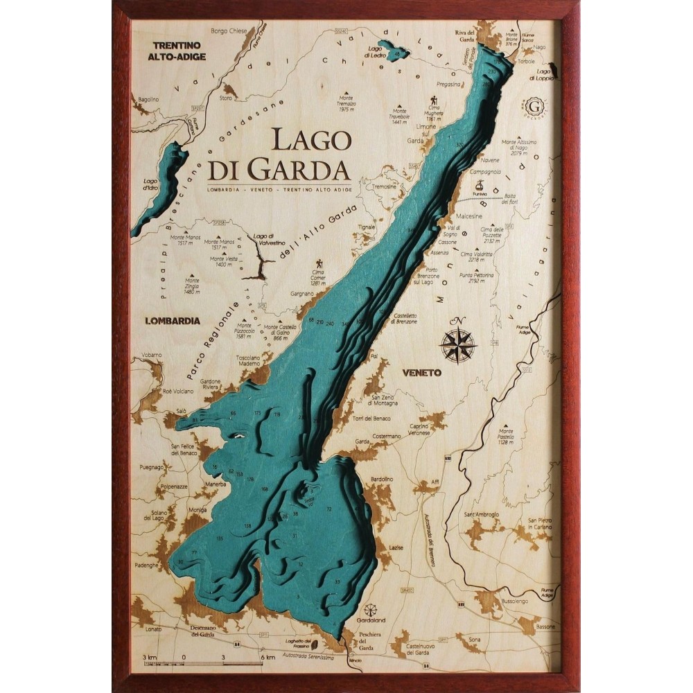 Mappa Lago di Garda Cartina