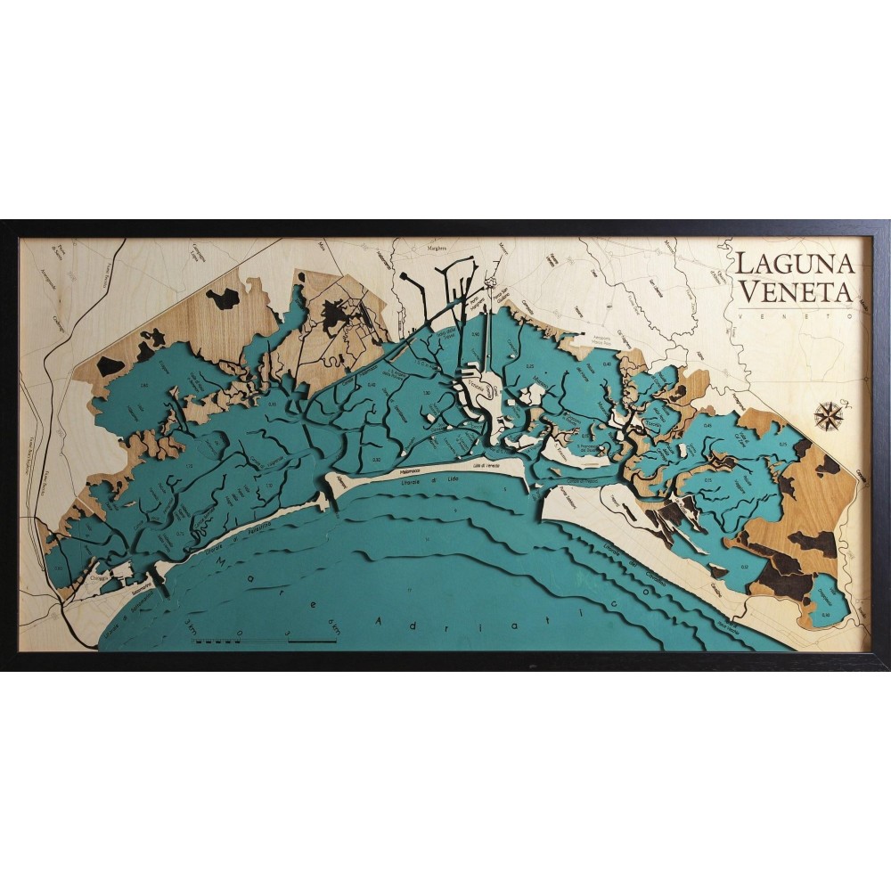 Venetian Lagoon Map Chart