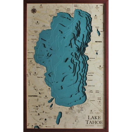 Lago Tahoe Mappa