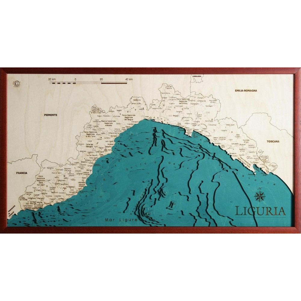 Liguria Map Chart