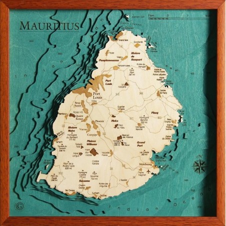 Mauritius Map Chart