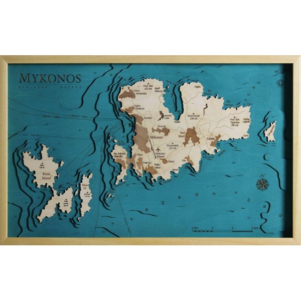 Mykonos Map Chart