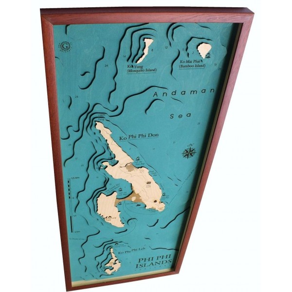 Mappa Phi Phi Island Cartina