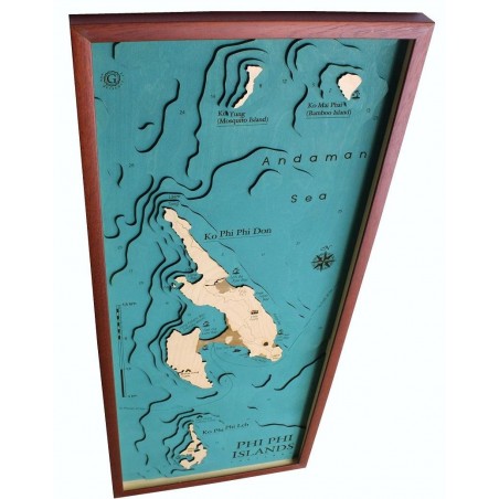 Mappa Phi Phi Island Cartina