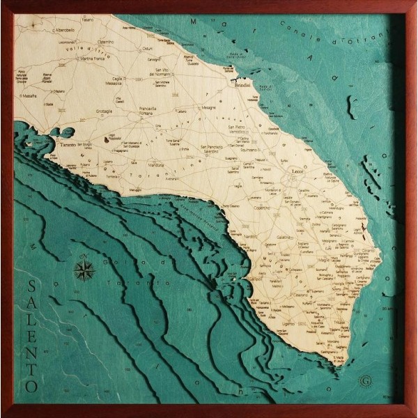 Mappa Salento Cartina