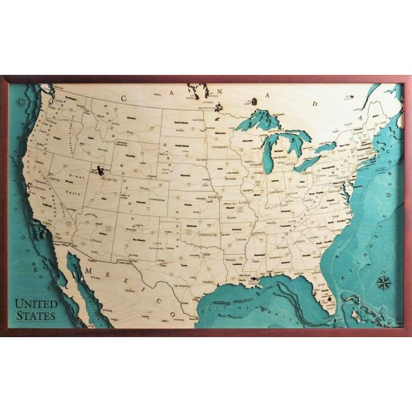 Mappa Stati Uniti Cartina