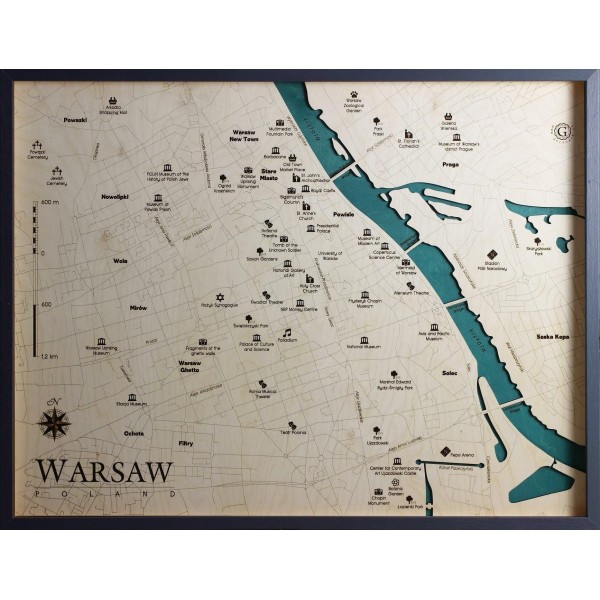 Warsaw Map Chart