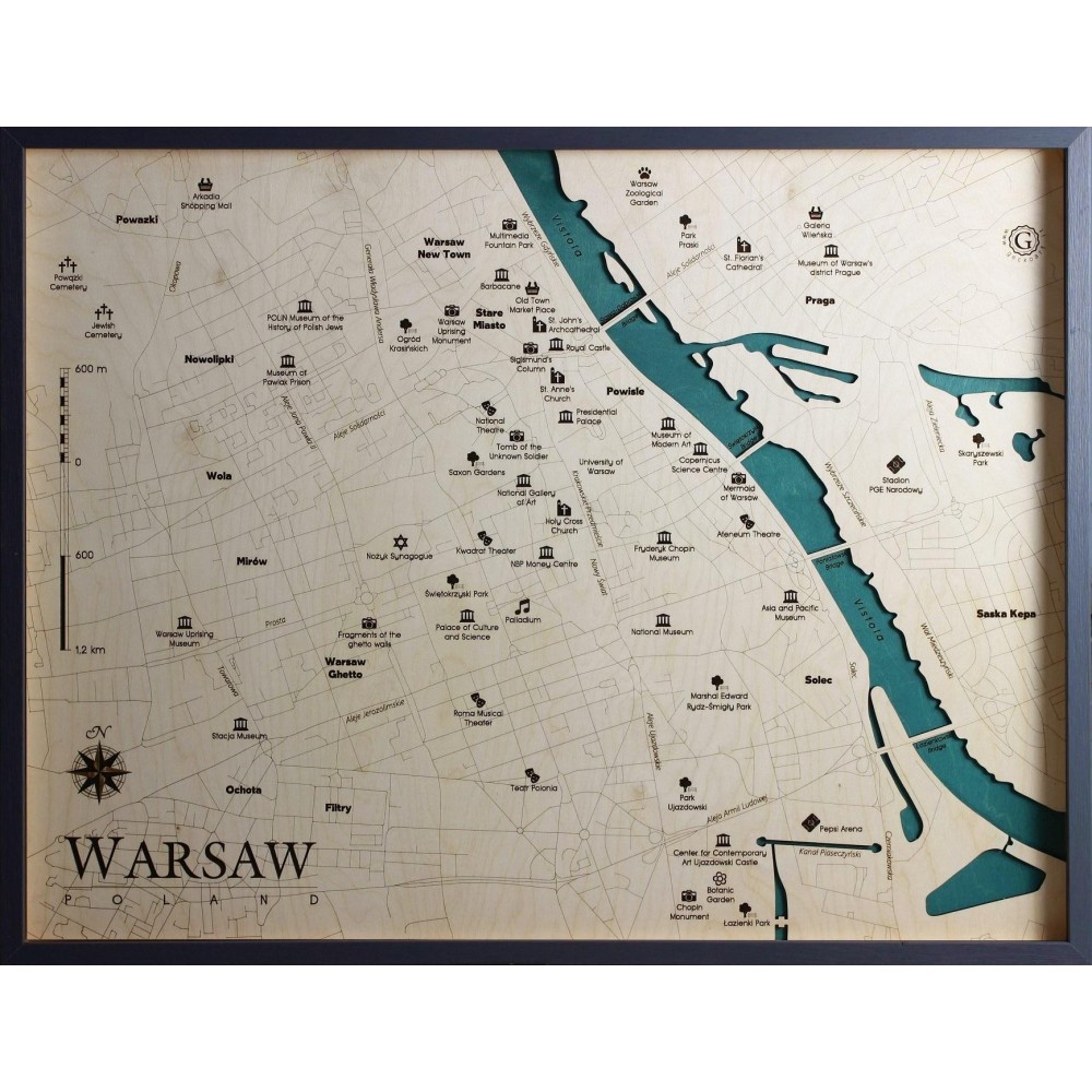 Mappa Varsavia Cartina