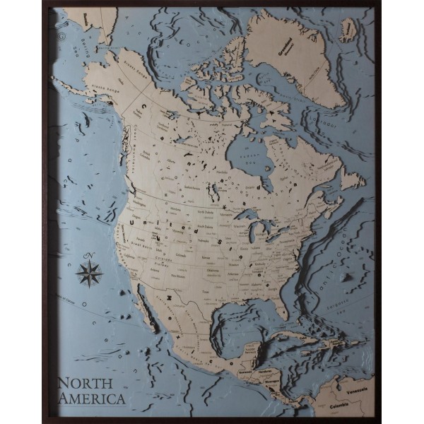 Mappa America del Nord Settentrionale