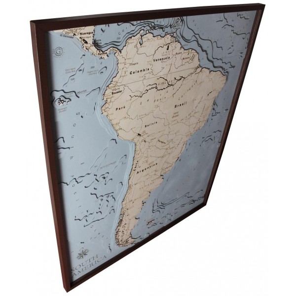 Mappa America del Sud Meridionale
