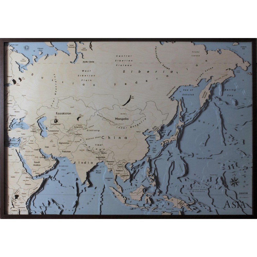 Asia Map Chart