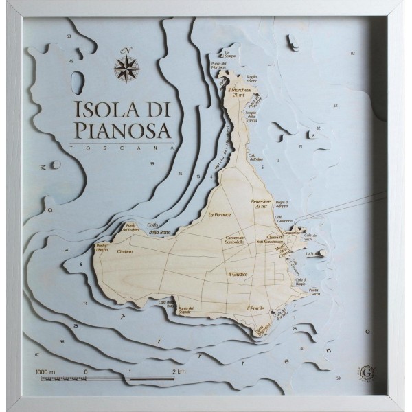 Pianosa Map Chart