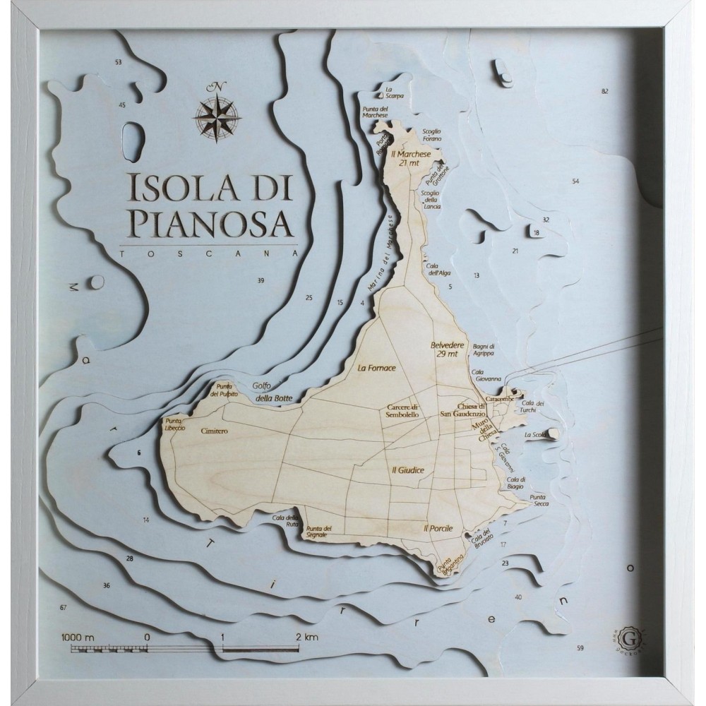 Pianosa Map Chart