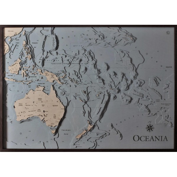 Mappa Oceania Cartina